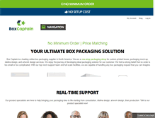 Tablet Screenshot of boxcaptain.com